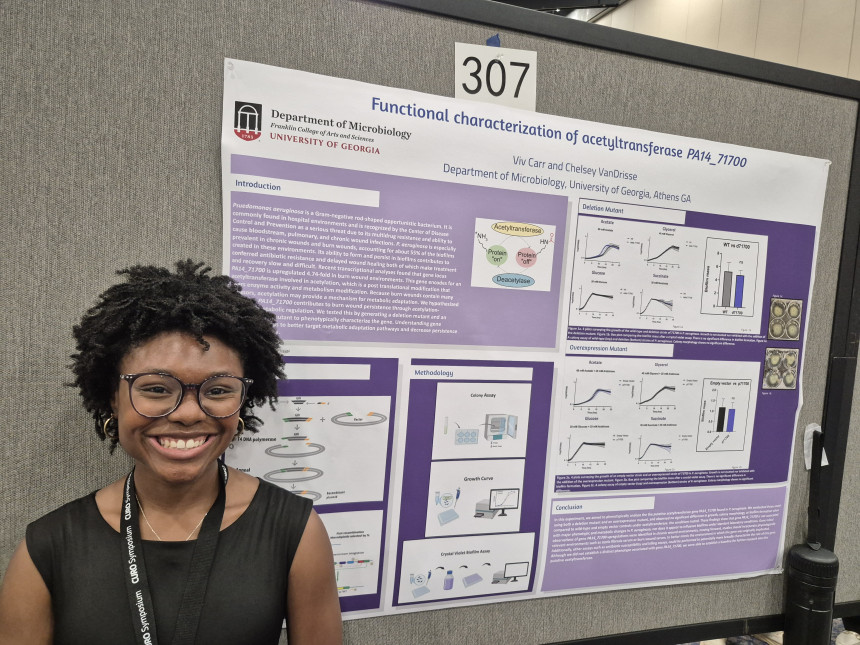 2026 Graduate Viv Carr presenting at CURO 