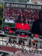 Dr. Szymanski recognized at Sep 6 UGA Football game